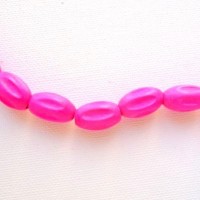 grooved oval - pink