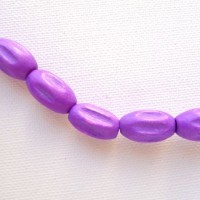 grooved oval - purple