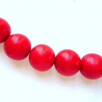 red 15mm beads