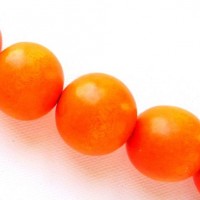 orange 25mm beads
