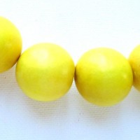 yellow 25mm beads
