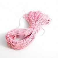 cotton wax cord - 50m baby pink