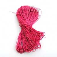 cotton wax cord - 50m fucshia