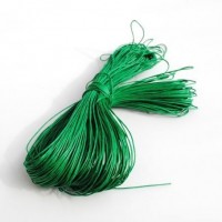 cotton wax cord - 50m green