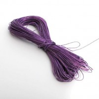 cotton wax cord - 50m lilac
