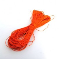cotton wax cord - 50m orange
