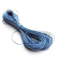 cotton wax cord - 50m powder blue